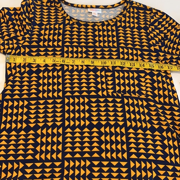 LuLaRoe woman’s dress Carly size XS mustard blue - Picture 8 of 11